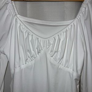 White long sleeve dress